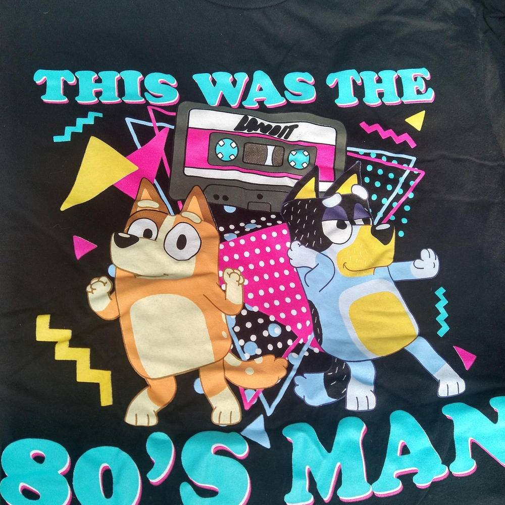 Black and Orange Short Sleeve Tee with Retro Vibes